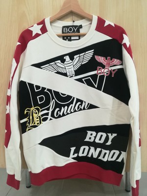 felpa boy london rossa