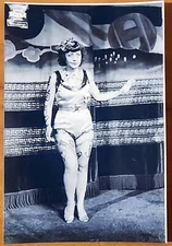 Bernard Kobel Traditional Tattoo Photo B&W Vintage Tattooed Woman Legs, Chest