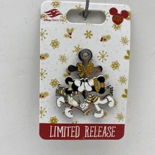 Disney Cruise Lines Holiday 2020 Mickey & Minnie Mouse Kissing LR Pin