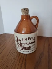 Vintage Jim Beam Bourbon Whiskey Advertising Souvenir Ceramic Hillbilly Jug