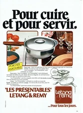 Advertising 119 1980 Létang & Rémy Pots "les Presentables"