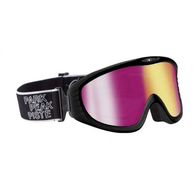 Manbi Vulcan Snowsport Goggle Black Gloss Pink Cat 2