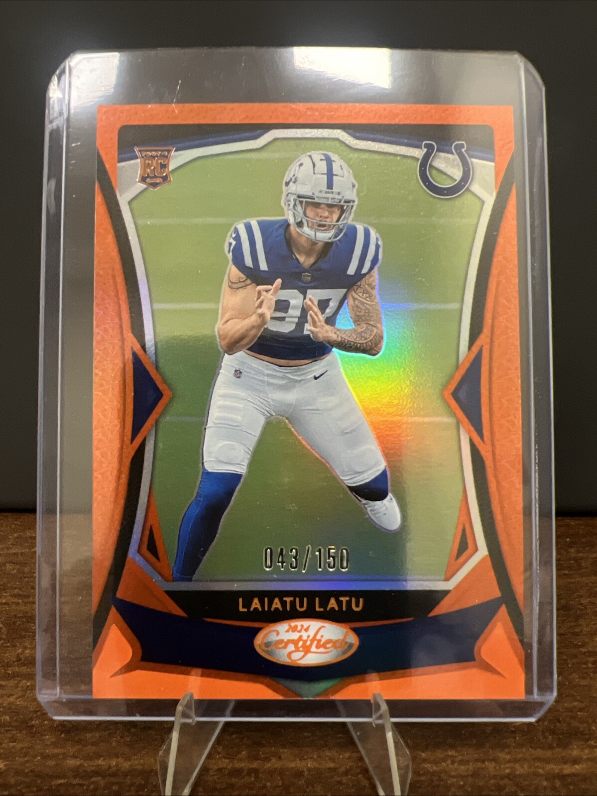 2024 Panini Certified - Rookies Orange Mirror #111 Laiatu Latu /150 (RC)