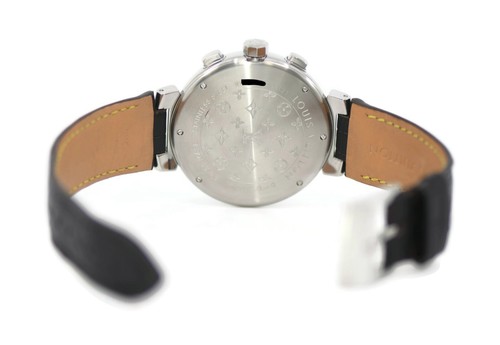 Louis Vuitton Tambour Chronograph Stainless Steel Watch Q1121 - Picture 5 of 6