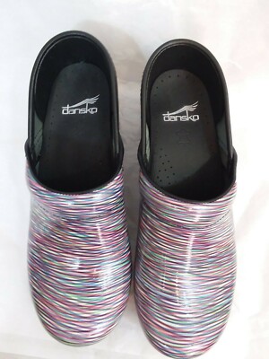 Dansko Professional Clogs shoes Size 37 US 6.5-7 multi-color nwot