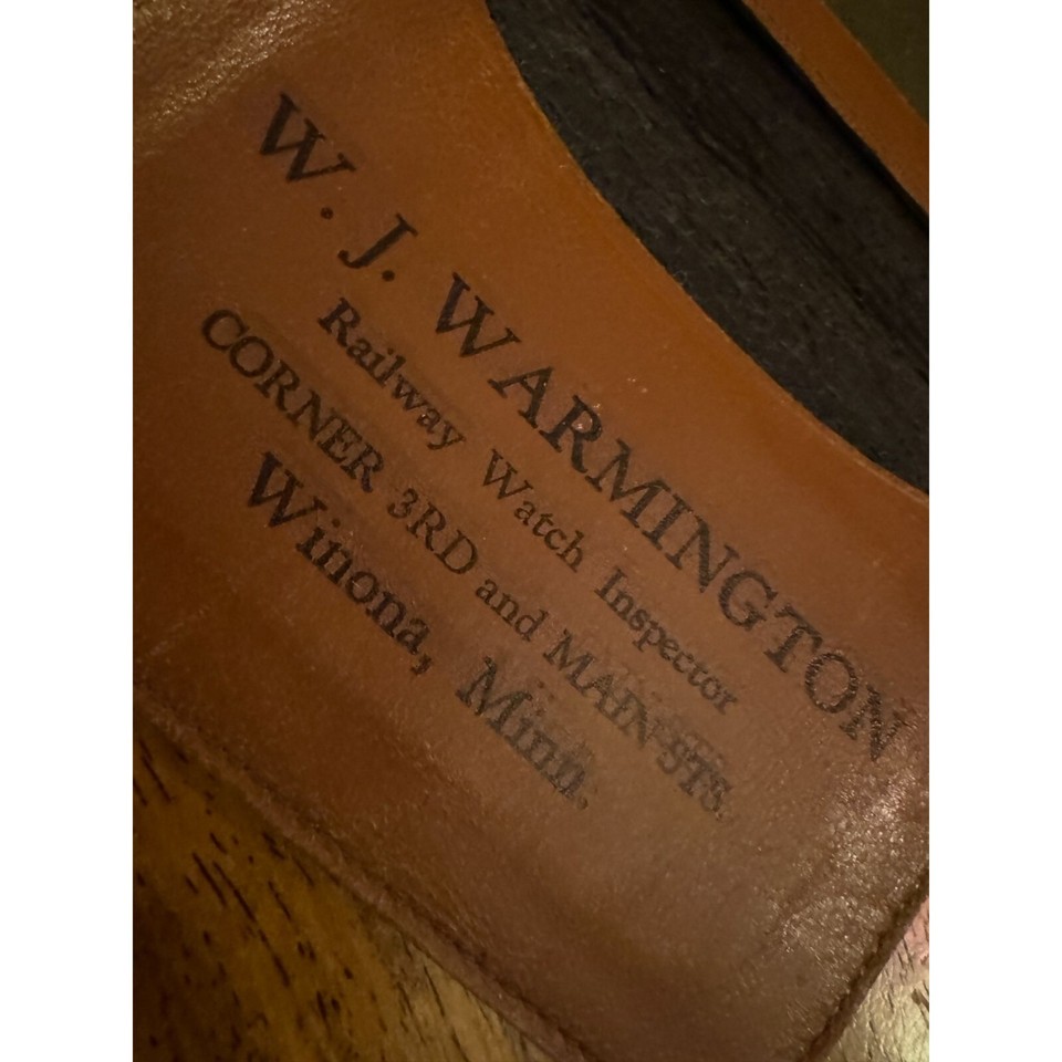 Vintage Hamilton Watch Inspector Case Brown Leather Winona Mn RR eBay