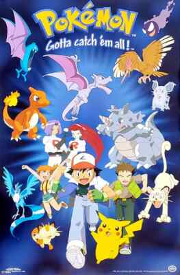 Pokemon Poster   #396 Scorpio Posters   1999 Original Nintendo Lizensiert   Neu
