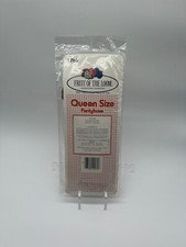 Vintage Fruit of the Loom Women's Pantyhose NEW Queen Size, Beige MADE IN USA