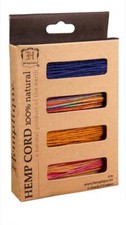 4-Pack Hemp Cord Mini Spool Set Jewelry Making Macrame Crochet Gift Wrap Crafts