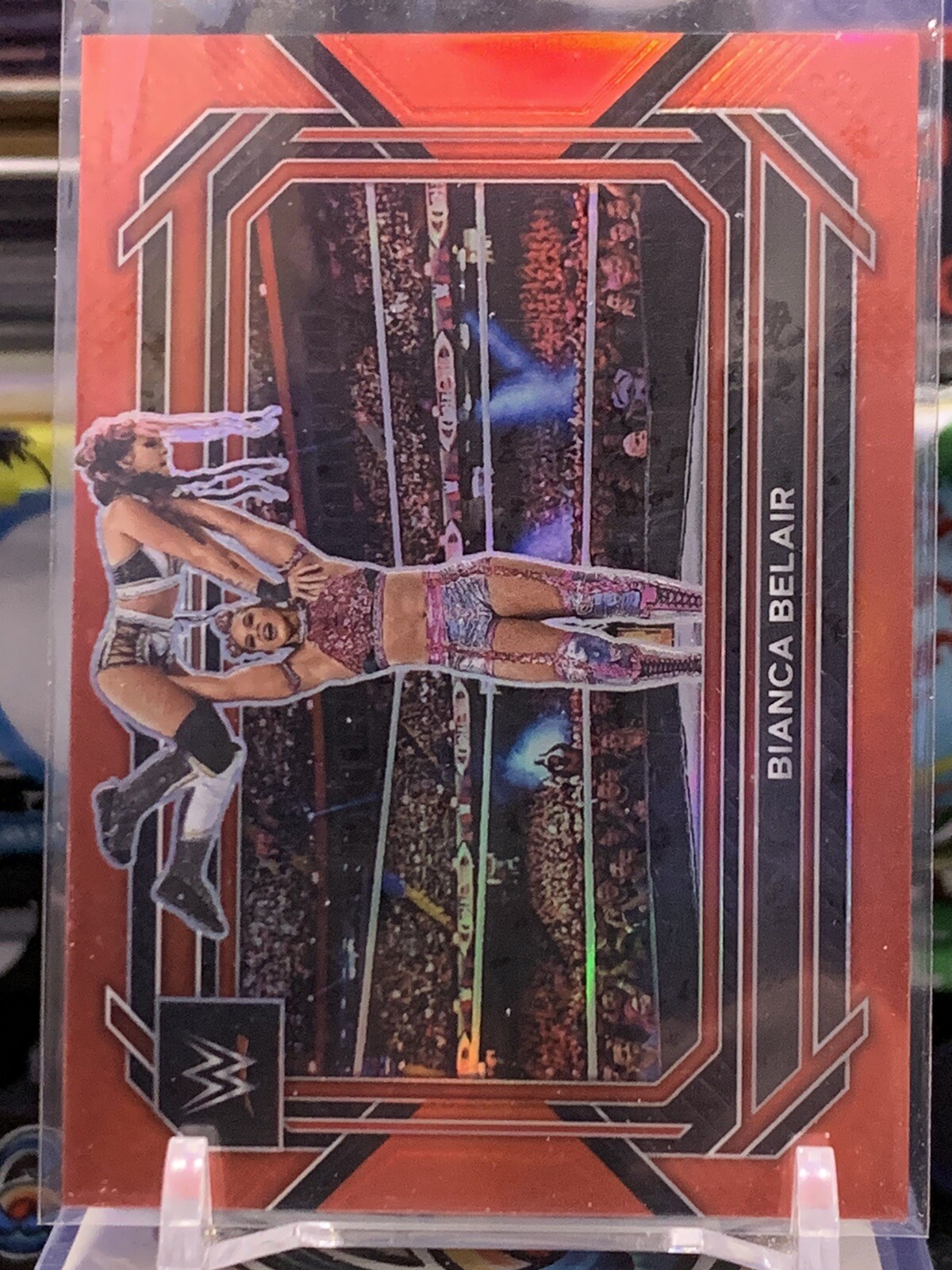 2023 Panini Prizm Bianca Belair /299 Red Prizm #28 WWE Raw 7C