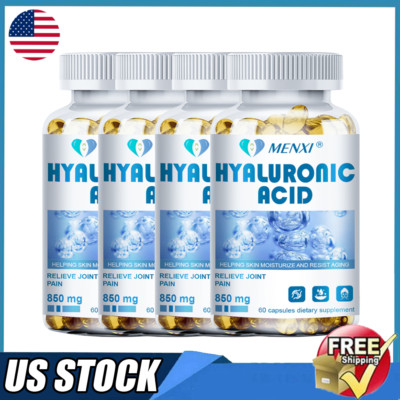 Hyaluronic Acid Capsules 850MG - Support Healthy Skin & Joint Support - Non-GMO