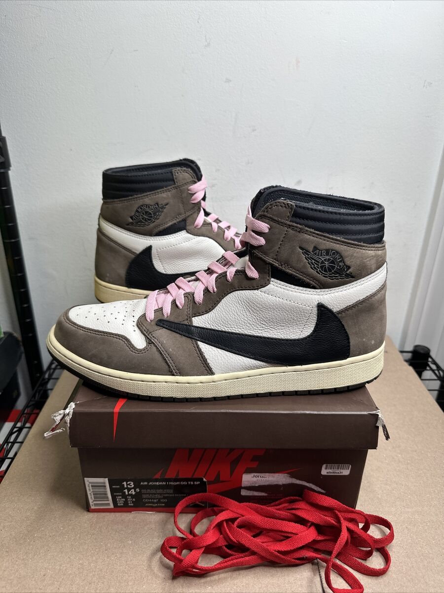 Size 13 - Jordan 1 Retro OG x Travis Scott High Mocha with Size 13 - Jordan 1 Retro OG x Travis Scott High Mocha with