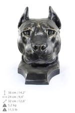 American Staffordshire Terrier, dog head urn made of Resin, ArtDog, USA