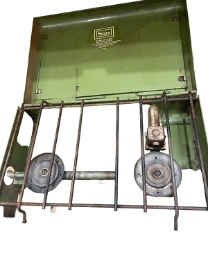 Vintage Sears Roebuck 2 Burner Camp Stove Model 476 72244 Lightly