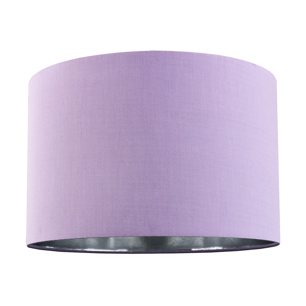Shiny silver cheap lamp shades