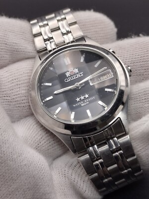 ORIENT オリエント ERAM-C2 CA ORIENT EM5V-C2 CA Cut Glass 9 Face Automatic Men's Watch Made in