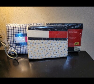 NWT Tommy Hilfiger Elizabeth Anne  LOT of 3 FULL FLAT SHEET/FITTED/BEDSKIRT 200T
