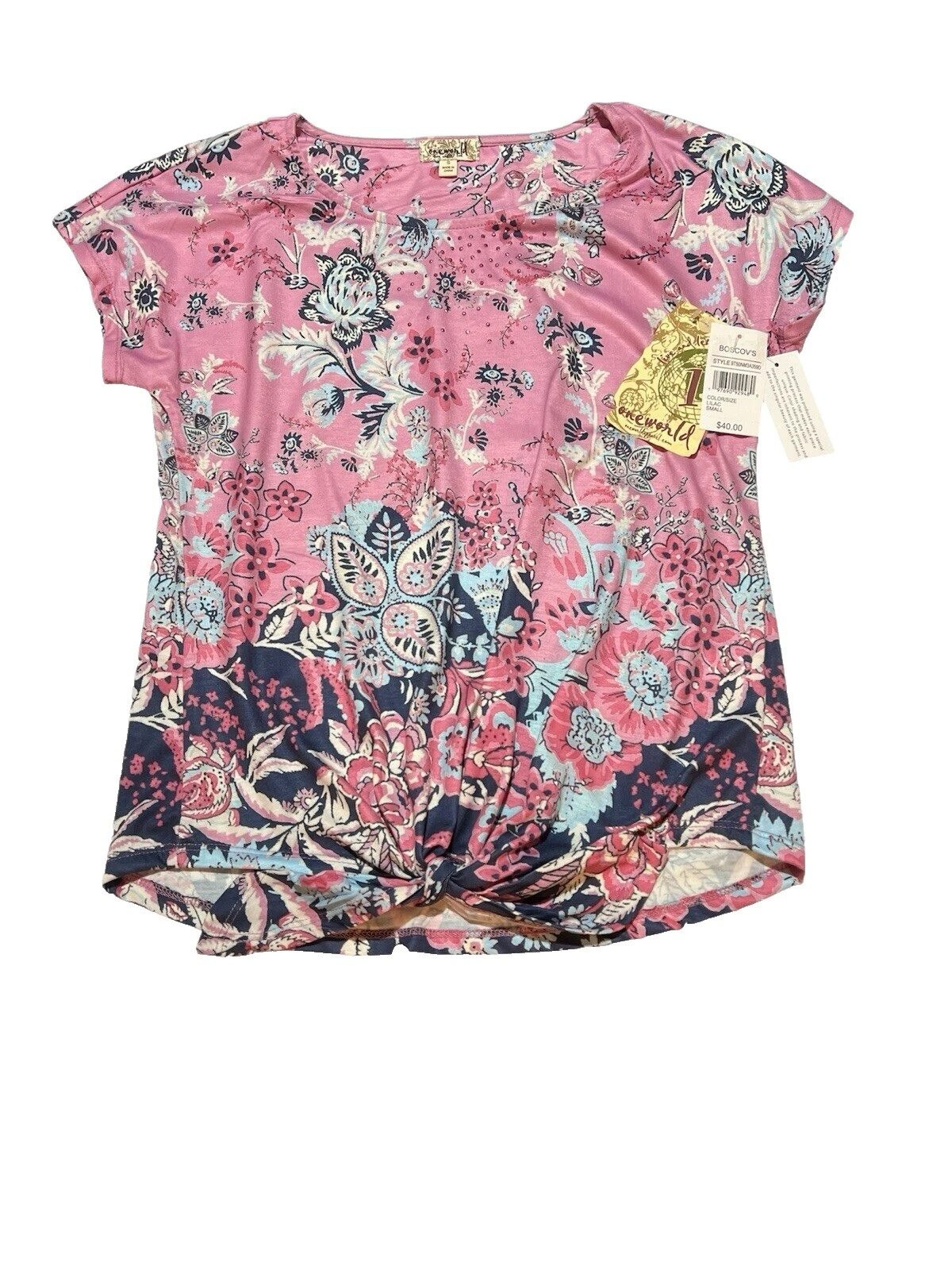 Tops floral One World Casual para Mujeres