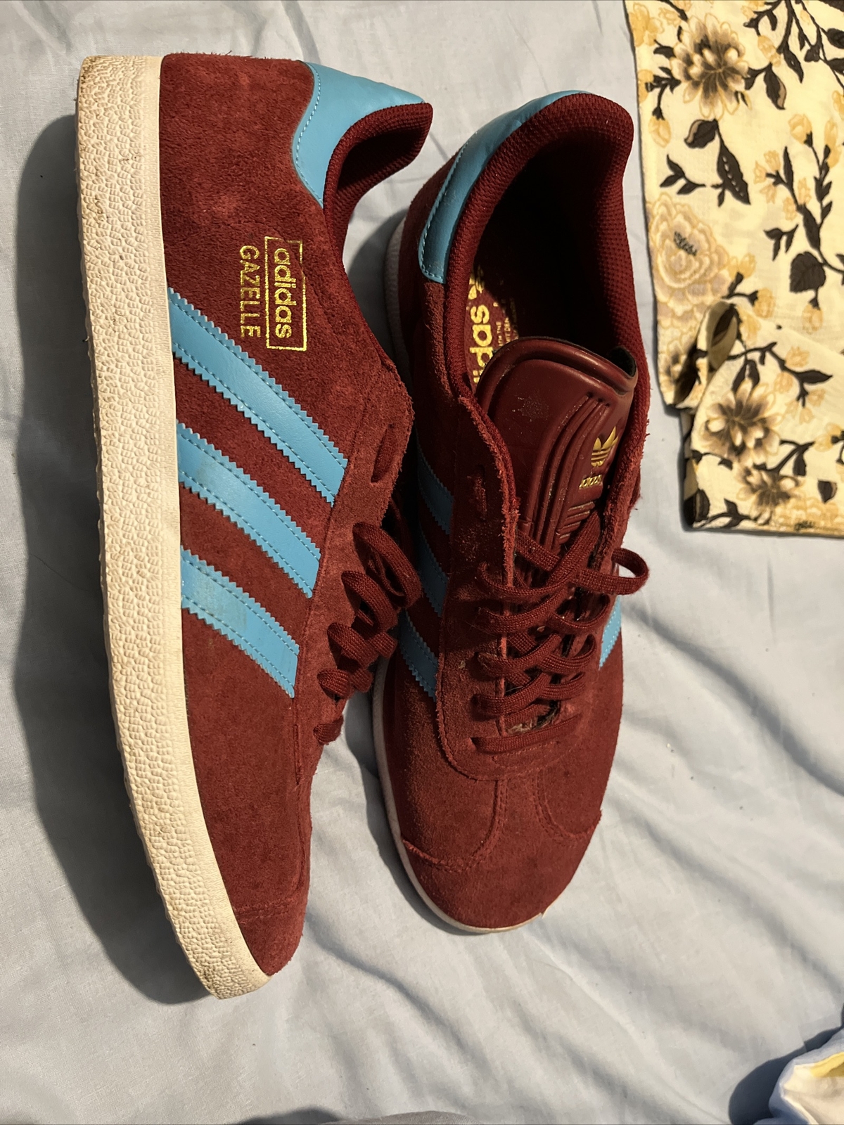 aston villa adidas gazelle trainers