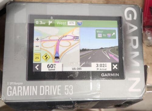 Garmin Drive 53 5" Automotive Gps with Lifetime North American Maps Open box
