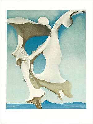 洋書 Georgia O'Keeffe Georgia O'Keeffe PELVIS WITH MOON 1943 Lithograph, Blue Sky