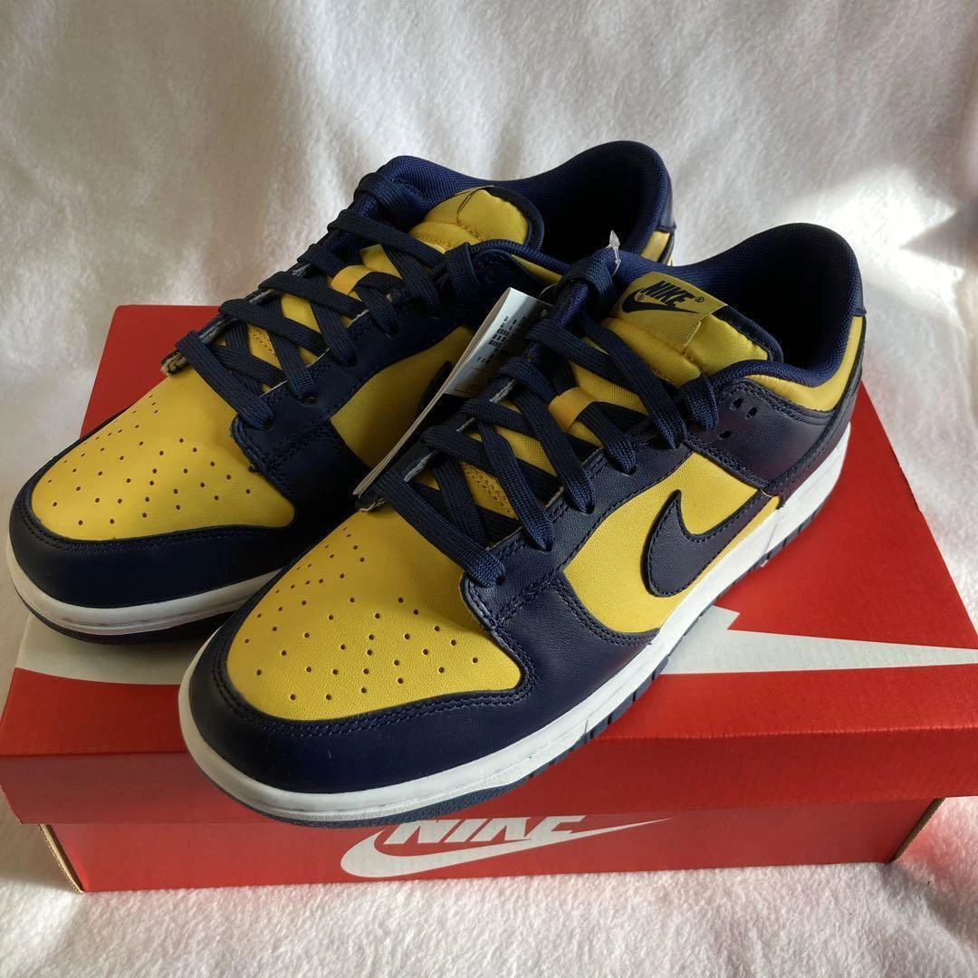 Nike Dunk Low Retro Varsity Maize Midnight Navy DD1391-700 Sneaker Men Us9.5