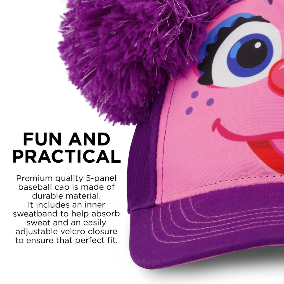 Gorra de béisbol Sesame Street Abby Cadabby para niñas pequeñas talla 2-4 Foto 4 de 4