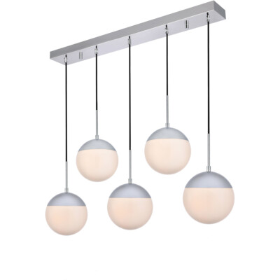 Chandelier Chrome Pendant Foyer Dining Room Kitchen Island Light Fixture 41''