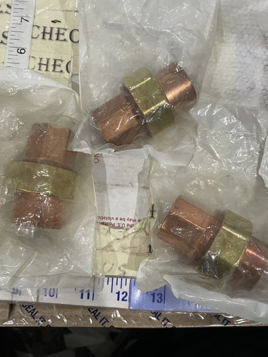 New 3X Streamline. 1'' Lead Free Copper Brass Sweat Female Union Mueller