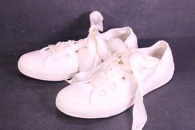 Converse Sneaker All Star Classic OX Chucks Gr. 42 creme Satin Ribbon BC1103
