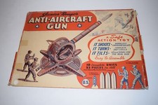 1942 WWII JUNIOR RANGER ANTI-AIRCRAFT GUN TOY SET - NEW UNPUNCHED HMM49 