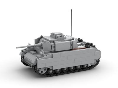 PDF Anleitung Instruction MOC WW2 Panzer III Ausführung H aus Lego Steinen