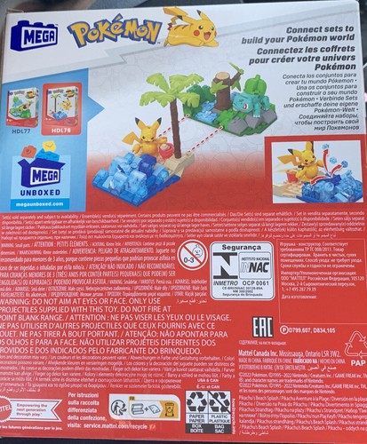 Pokemon Mega Construx Adventure Builder Pikachu's Beach Splash 79 Pieces Sealed - Picture 2 of 5