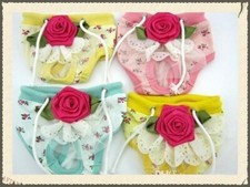 DIAPER Sanitary Pants Female Girl For SMALL Dog Rose Lace S-XL USA Seller