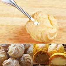 2Pcs Acciaio Inox Ugello Torta Crema a Sbuffo Decorazione Piccolo Pasticceria