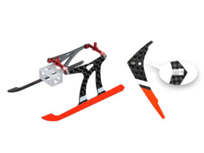 Aluminium/Kohlefaser Fahrwerk mit Finne (RD) - BLADE NANO CPX/S/S2 (MH-NAS2-G
