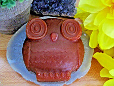 New Handmade Natural Pumpkin Spice OWL Shape Glycerin Bar Soap-Great Fall Scent