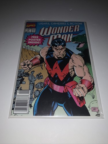 WONDER MAN 1 (Sept 1991) SOLO series begins Newsstand - Picture 2 of 2