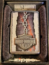 ZIPPO HARLEY DAVIDSON FIL DE FER BARBELE L DECEMBRE 2016 ENTIEREMENT NEUF MOTOR