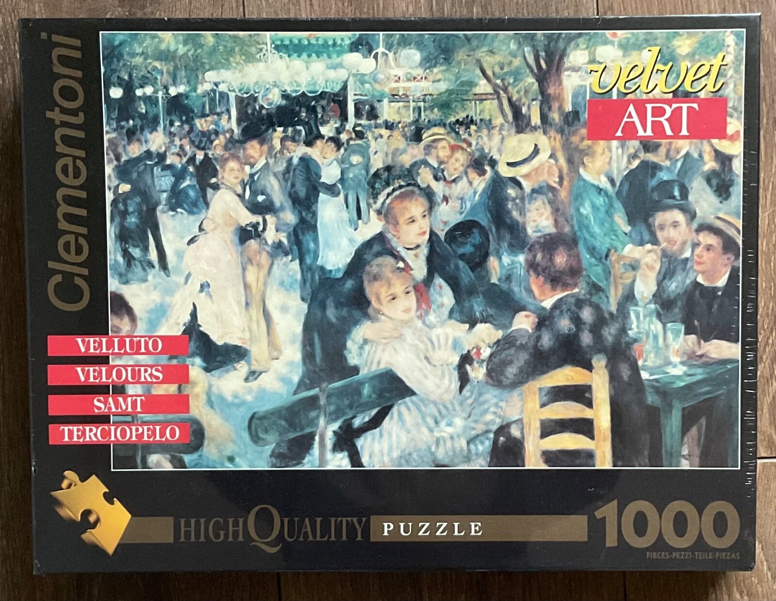 CLEMENTONI VELVET ART Renoir, Bal Du Moulin De La Galette 1000 Piece Jigsaw, NEW