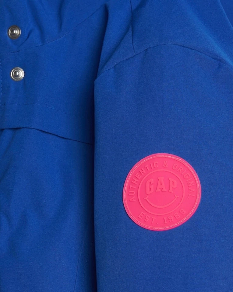 Abrigo Parka Gap Niños Niña Control Frío Ultra Max Plumón Azul Brillante Talla Pequeña NUEVO Foto 4 de 4