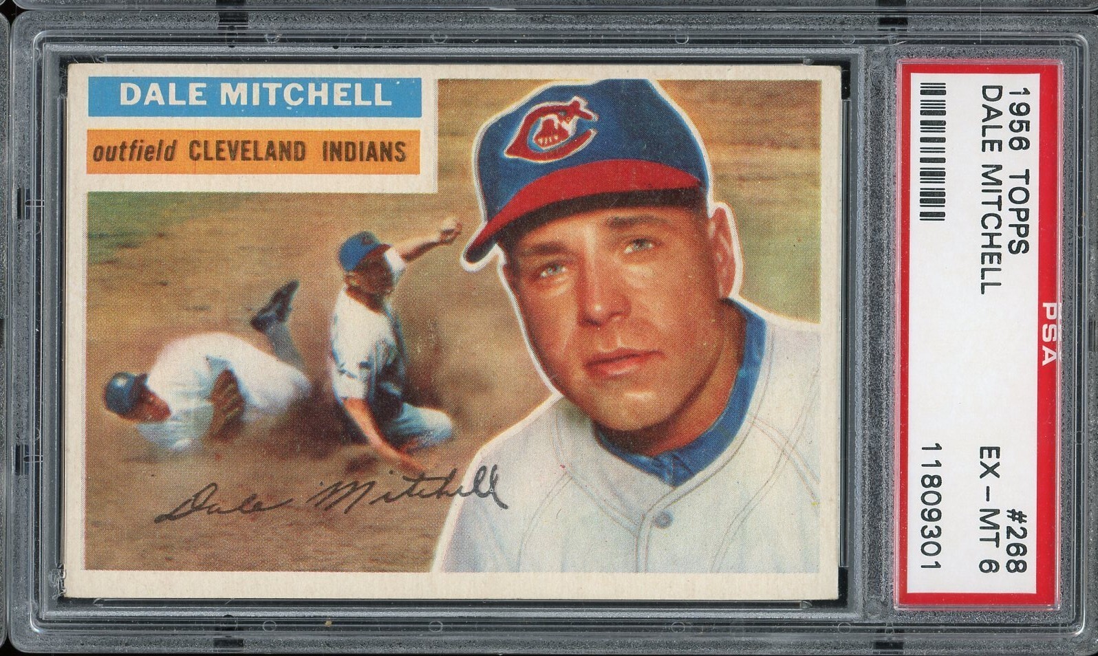 1956 Topps Baseball #268 Dale Mitchell PSA 6