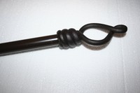 28-48 X1 Diam - Jcpenney Home Curtain Rod W/wrought Iron Finials -nib 28-48 X1 Diam - Jcpenney Home Curtain Rod W/wrought Iron Finials -nib