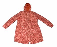 Womens - Maine - Floral Print Fleece Lined Raincoat (coral)