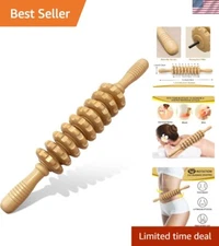 Portable Handheld Massager with Rotatable Rollers for Muscle Relief