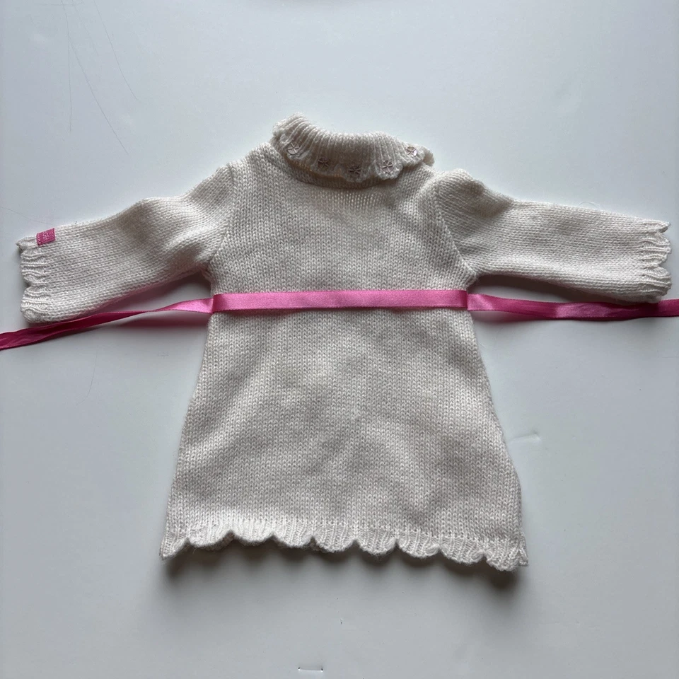 American Girl Fancy Tie Sweater - Coat & Pink Hat with Sequins - Retired - Image 3 of 4