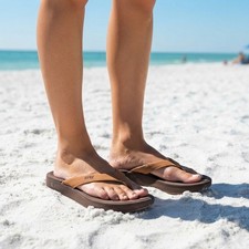 Reef Cushion Cloud Sandal Women's 10 Espresso Brown Thong CJ3634-100-M  NEW 