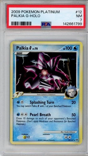 PSA 7 Palkia G Vintage Pokemon Platinium Holo #12