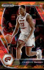 2021-22 Panini Prizm Draft Picks Prizms Orange Ice Charles Bassey #45 20561