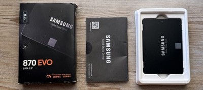 Samsung 870 EVO 1TB 2.5 Inch SATA III Internal SSD Black